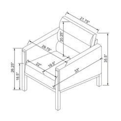 Faux Leather Upholstered Accent Arm Chair - Cognac - Hearth & Hand™ With Magnolia -Living Room Furniture Store GUEST 7e6bfbad 94b5 4f19 9cf6 287fe7dd4aa9