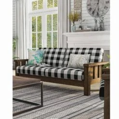 Jovie Gingham Rustic Sofa - HOMES: Inside + Out -Living Room Furniture Store GUEST 7f82f1e6 5ee6 49ab a034 ce2d29133308
