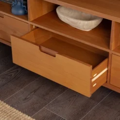 Cara 3 Drawer Mid-Century Modern 3 Drawer TV Stand For TVs Up To 80" - Saracina Home 20 Cara 3 Drawer Mid-Century Modern 3 Drawer TV Stand For TVs Up To 80" - Saracina Home -Living Room Furniture Store GUEST 8201f05f 5099 4fe4 a629 d34231b717fb