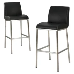 30" Vasos Bonded Leather Barstool Set 2ct - Christopher Knight Home -Living Room Furniture Store GUEST 849d2d6a 7a4c 4bd6 8b3b 01b5c721dc1d