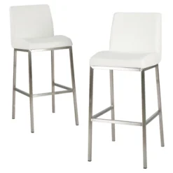 30" Vasos Bonded Leather Barstool Set 2ct - Christopher Knight Home -Living Room Furniture Store GUEST 8e33dab8 471c 4dbc 87e7 e90d14d45927