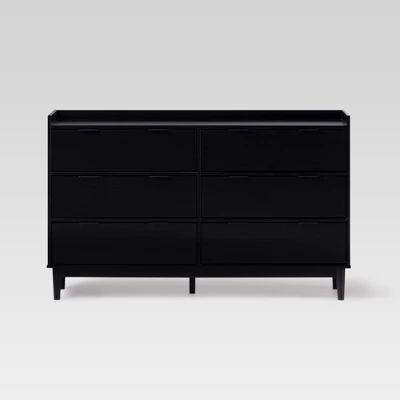 Mid-Century Modern Solid Wood 6 Drawer Double Dresser - Saracina Home 19 Mid-Century Modern Solid Wood 6 Drawer Double Dresser - Saracina Home - Image 18