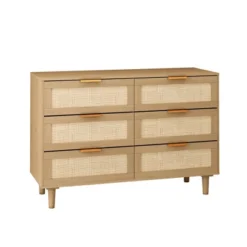 43.31" 6-Drawer Rattan Dresser For Living Room And Bedroom - ModernLuxe -Living Room Furniture Store GUEST 938af7fc 3b13 4c05 8770 7e2c44b32b1c