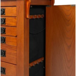 Delia Jewelry Armoire Brown - Powell Company -Living Room Furniture Store GUEST 95bfe438 f7a8 49a2 adec 9f7eeb134cab