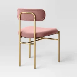 Orion Luxe Dining Chair With Brass Legs Blush Velvet - Threshold™ -Living Room Furniture Store GUEST 95e896b0 31de 452f 9f0c 7e8bf7ba7238