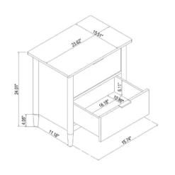 2-Drawer Wood Nightstand - Hearth & Hand™ With Magnolia -Living Room Furniture Store GUEST 971ccb20 a9d4 45f7 ad1f 49bb4a97cfa2