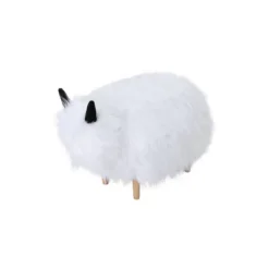 Levi Furry Yak Ottoman - Christopher Knight Home -Living Room Furniture Store GUEST 97bbea4f 6767 4a25 8bcd 85eb88da3f12