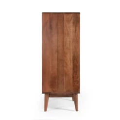 Rabun Handcrafted Mid-Century Modern Mango Wood 3 Drawer Chest Light Oak - Christopher Knight Home -Living Room Furniture Store GUEST a1c76a54 50b0 42d0 b222 dfd910b8c033