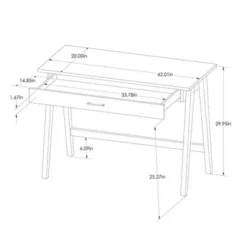 Paulo Wood Writing Desk With Drawer - Threshold™ -Living Room Furniture Store GUEST a3818299 8a65 473a bf93 e5c5d6e1b99b