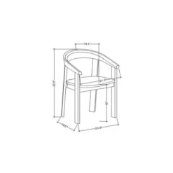 Terra Solid Wood Curved Back Dining Chair - Threshold™ Designed With Studio McGee 15 Terra Solid Wood Curved Back Dining Chair - Threshold™ Designed With Studio McGee -Living Room Furniture Store GUEST a386c950 6b68 47a0 8004 10af9f6b52b5