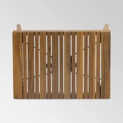 Kyoto Acacia Wood Folding Side Table - Teak - Christopher Knight Home -Living Room Furniture Store GUEST a4881faa ed00 4a6e b4d6 5a44eeb86589