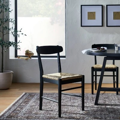 Logan Wood Dining Chair With Woven Seat - Threshold™ Designed With Studio McGee 3 Logan Wood Dining Chair With Woven Seat - Threshold™ Designed With Studio McGee