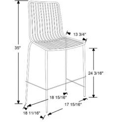 Set Of 2 Sodra Rounded Seat Wire Counter Height Barstool Black - Threshold™ -Living Room Furniture Store GUEST aba0b7b0 e031 40e5 a117 6b6b5d67048f