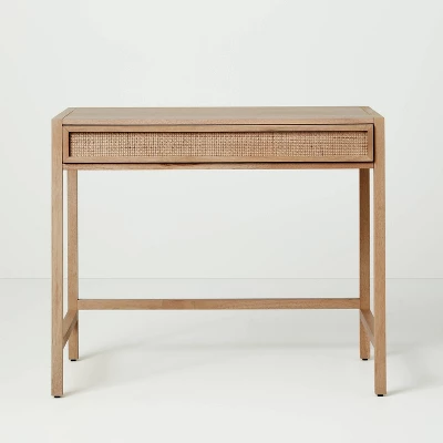 Wood & Cane Transitional Writing Desk - Hearth & Hand™ With Magnolia 4 Wood & Cane Transitional Writing Desk - Hearth & Hand™ With Magnolia - Image 2