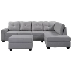 108" Reversible L-Shape Sectional Sofa Couch With Storage Ottoman-ModernLuxe 17 108" Reversible L-Shape Sectional Sofa Couch With Storage Ottoman-ModernLuxe -Living Room Furniture Store GUEST ad1c856a 1ef9 49cf 8a82 908837822cc2