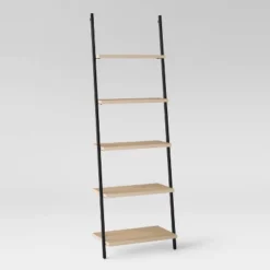 72" Loring 5 Shelf Leaning Bookshelf - Threshold™ -Living Room Furniture Store GUEST b2f506da fcdc 4735 b10b d49aa58dbbd8