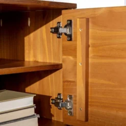 Solid Wood Mid-Century Modern TV Stand For TVs Up To 65" - Saracina Home -Living Room Furniture Store GUEST b6988a47 d2a1 42d2 b729 fbdccceb19f2