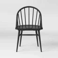 2pk Adwolf Rounded Spindle Dining Chairs Black - Threshold™ 11 2pk Adwolf Rounded Spindle Dining Chairs Black - Threshold™ -Living Room Furniture Store GUEST b73366f6 2ccc 4621 929a 1dd8fc28ea92