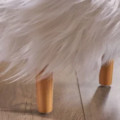 Levi Furry Yak Ottoman - Christopher Knight Home -Living Room Furniture Store GUEST b7db69cd 3979 4373 bff3 2eabeb26ff7d