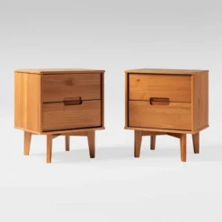 Mid-Century Modern Wood Nightstand - Saracina Home -Living Room Furniture Store GUEST ba155c5a 2d30 4a7d a041 aa93a2472c72