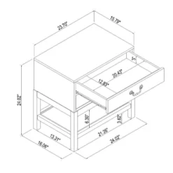 Elmira Nightstand Brown - Threshold™ Designed With Studio McGee 15 Elmira Nightstand Brown - Threshold™ Designed With Studio McGee -Living Room Furniture Store GUEST ba23a28f 8b95 42ea acce 9cc3df7af05f