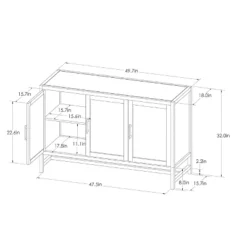 Warwick 3 Door Accent TV Stand For TVs Up To 59" - Threshold™ 23 Warwick 3 Door Accent TV Stand For TVs Up To 59" - Threshold™ -Living Room Furniture Store GUEST ba5cd40d 7348 4de0 bac8 5ec1775d8cb4