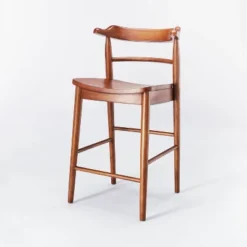 Kaysville Curved Back Wood Counter Height Barstool - Threshold™ Designed With Studio McGee -Living Room Furniture Store GUEST baa82fbe ac12 4c2a 9ae3 99bba3e5e2ba