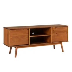 Solid Wood Mid-Century Modern TV Stand For TVs Up To 65" - Saracina Home -Living Room Furniture Store GUEST bcf10612 ab1c 44cb 835f 7b34eadc967d