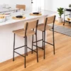 Wood & Steel Bar Stool - Natural/Black - Hearth & Hand™ With Magnolia -Living Room Furniture Store GUEST bd1a7971 cbb7 457c a7dd 09a043f0655a