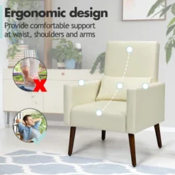 Tangkula 2-in-1 Upholstered Rocking Chair With Wood Leg & Pillow Relax Sofa Chair Light Grey/Beige/Dark Gray 20 Tangkula 2-in-1 Upholstered Rocking Chair With Wood Leg & Pillow Relax Sofa Chair Light Grey/Beige/Dark Gray -Living Room Furniture Store GUEST c2648639 0b43 4898 a8fe 51b7d8c995be