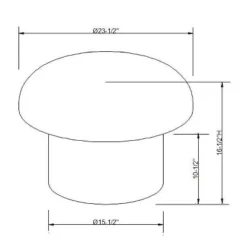 Maddalena Mushroom Stool - Opalhouse™ Designed With Jungalow™ -Living Room Furniture Store GUEST c2878331 038a 4ac5 ad14 266eb978ce44