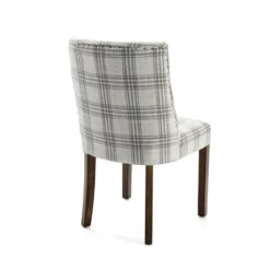 2pk Harman Contemporary Upholstered Plaid Dining Chairs Gray/Light Beige/Brown - Christopher Knight Home -Living Room Furniture Store GUEST c59b166c df3d 4761 8d46 d228bd9e258f