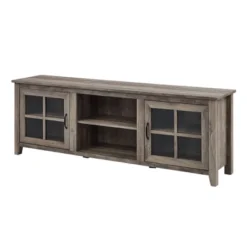 Tasi Glass Door Console TV Stand For TVs Up To 80" - Saracina Home -Living Room Furniture Store GUEST caef7606 50a3 47c6 974f f70e38412a9c