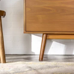 Solid Wood Mid-Century Modern TV Stand For TVs Up To 65" - Saracina Home -Living Room Furniture Store GUEST cda6b074 d568 4d66 b464 601370e6db11