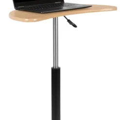 Emma And Oliver Sit To Stand Mobile Laptop Computer Desk - Portable Rolling Standing Desk -Living Room Furniture Store GUEST cda985ec f7c8 46f9 911a cb46266586b8