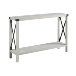 Sophie Rustic Industrial X Frame Entry Table - Saracina Home -Living Room Furniture Store GUEST cf5bf7c8 47e9 4b55 841d 5247188cac9a