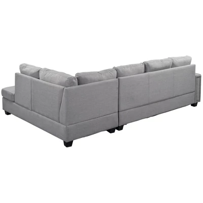 108" Reversible L-Shape Sectional Sofa Couch With Storage Ottoman-ModernLuxe 9 108" Reversible L-Shape Sectional Sofa Couch With Storage Ottoman-ModernLuxe - Image 7