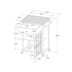 Windham Wood Top Kitchen Cart - Black - Threshold™ 17 Windham Wood Top Kitchen Cart - Black - Threshold™ -Living Room Furniture Store GUEST dea9d574 4d43 47af 9b54 441db16c8996