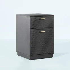 Grooved Wood 2-Drawer Vertical Filing Cabinet - Hearth & Hand™ With Magnolia -Living Room Furniture Store GUEST e034e7e0 1c84 4379 8caa e39d0a79a977