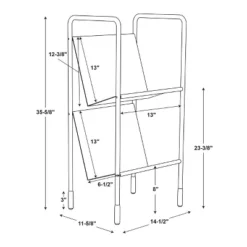 Two-Tier Metal Vinyl Record Storage Rack Black - Hearth & Hand™ With Magnolia 15 Two-Tier Metal Vinyl Record Storage Rack Black - Hearth & Hand™ With Magnolia -Living Room Furniture Store GUEST e61e656a 2061 4a63 b99c 85e84f0ab94f