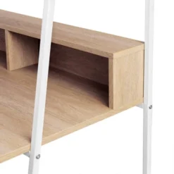 36" Writing Desk With Open Storage Ladder Bookshelf - Saracina Home -Living Room Furniture Store GUEST e6b06f69 3c40 4d14 89cd a621a54542e1