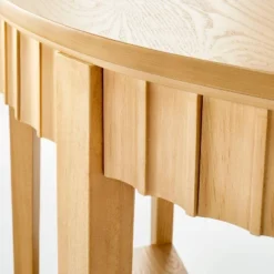 Thousand Oaks Wood Scalloped Demilune Console Table - Threshold™ Designed With Studio McGee -Living Room Furniture Store GUEST eb35aaa8 f7c8 4881 b5d1 f85e53b2ca90