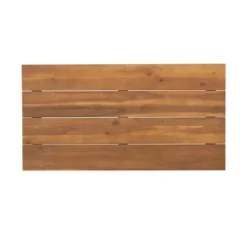 2pc Ellendale Outdoor Acacia Wood Loveseat & Coffee Table Teak/White - Christopher Knight Home -Living Room Furniture Store GUEST eb5c17dd e75d 48ff b973 e00b6e6aaf96