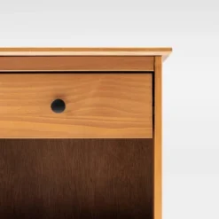 Stiva Classic Mid-Century Modern 1 Drawer Nightstand - Saracina Home -Living Room Furniture Store GUEST ef3bcb3d 21cf 4f34 97e2 f86d10a0ba40