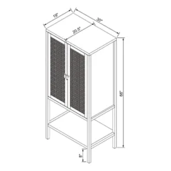 66" East Bluff Woven Cabinet Black - Threshold™ Designed With Studio McGee 15 66" East Bluff Woven Cabinet Black - Threshold™ Designed With Studio McGee -Living Room Furniture Store GUEST f0f96919 4336 4aac bf37 3083b43583f1