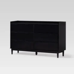 Mid-Century Modern Solid Wood 6 Drawer Double Dresser - Saracina Home 27 Mid-Century Modern Solid Wood 6 Drawer Double Dresser - Saracina Home -Living Room Furniture Store GUEST f28737c7 21cc 4ac1 a20c e0fb2c873759
