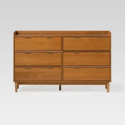 Mid-Century Modern Solid Wood 6 Drawer Double Dresser - Saracina Home 38 Mid-Century Modern Solid Wood 6 Drawer Double Dresser - Saracina Home -Living Room Furniture Store GUEST f40a606f 0c8e 43a8 b20e 6173eadd8c07