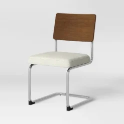 2pk Cecilton Chrome Cantilever Dining Chairs Cream Boucle - Threshold™ 11 2pk Cecilton Chrome Cantilever Dining Chairs Cream Boucle - Threshold™ -Living Room Furniture Store GUEST f467ac82 933d 40fb b02c 63edbb24066f