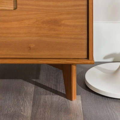 Mid-Century Modern Groove Wood 6 Drawer Dresser - Saracina Home 16 Mid-Century Modern Groove Wood 6 Drawer Dresser - Saracina Home - Image 14