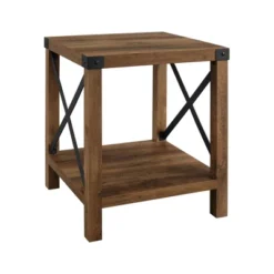 Sophie Rustic Industrial X Frame Side Table - Saracina Home -Living Room Furniture Store GUEST f915e628 130c 4cb9 b6c1 9e1deeb835fb